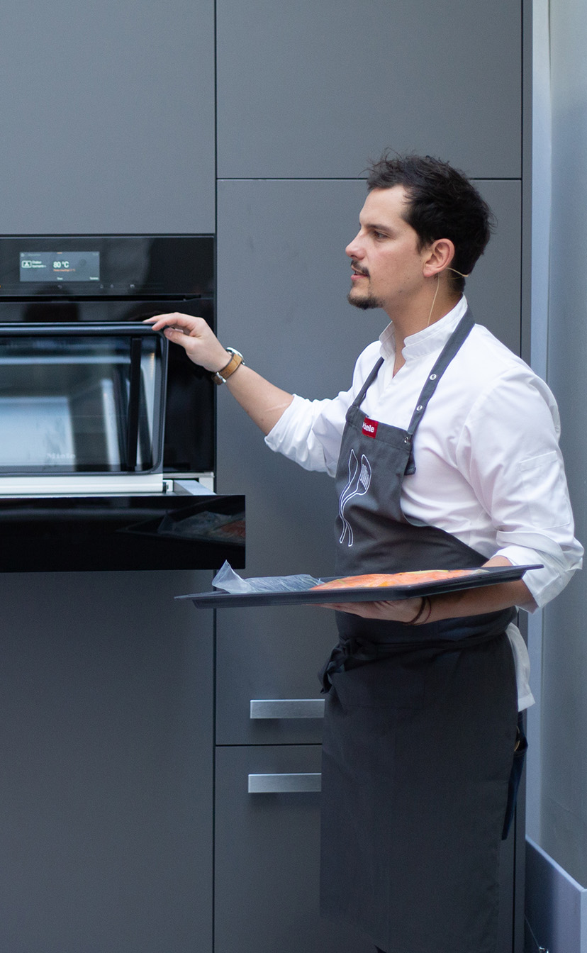 Juan Arbelaez entrevue avec le célèbre chef cuisinier Miele